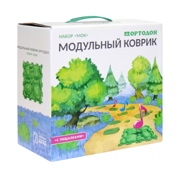 Модульный коврик набор "Мох" с пищалками