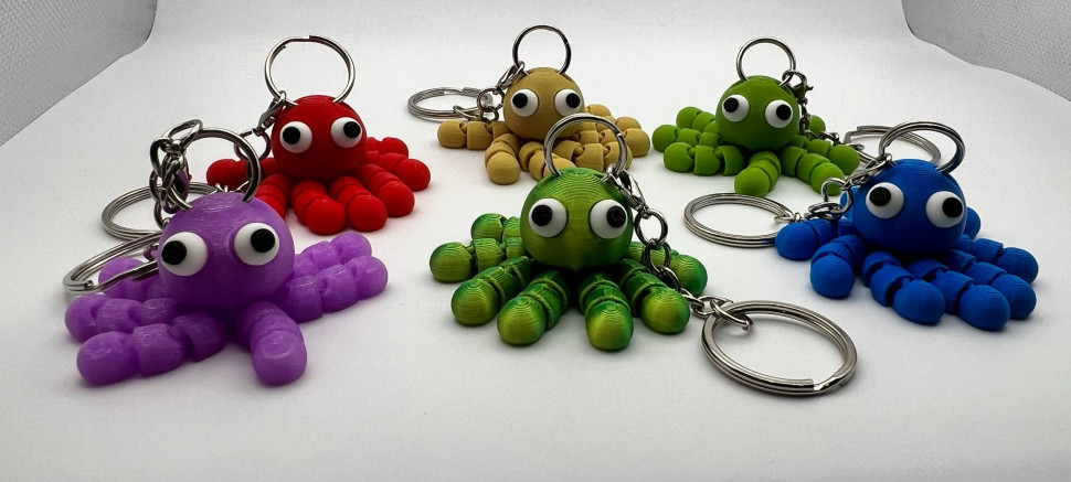 Брелок Осьминожка (цвет в ассортименте)