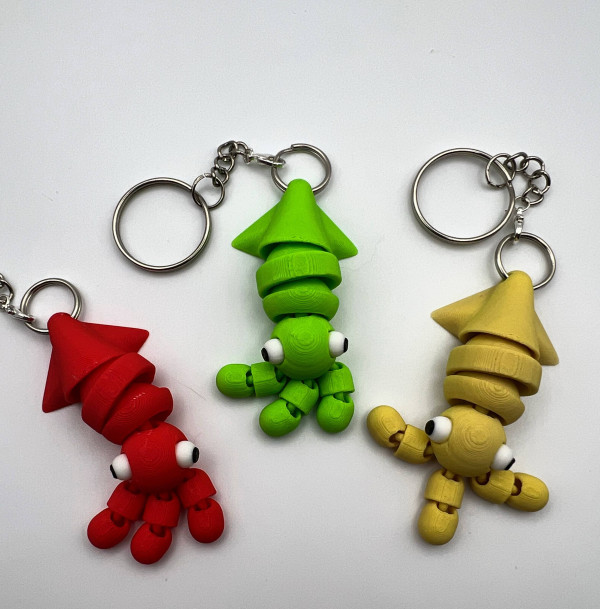 Брелок кальмар (цвет в ассортименте)