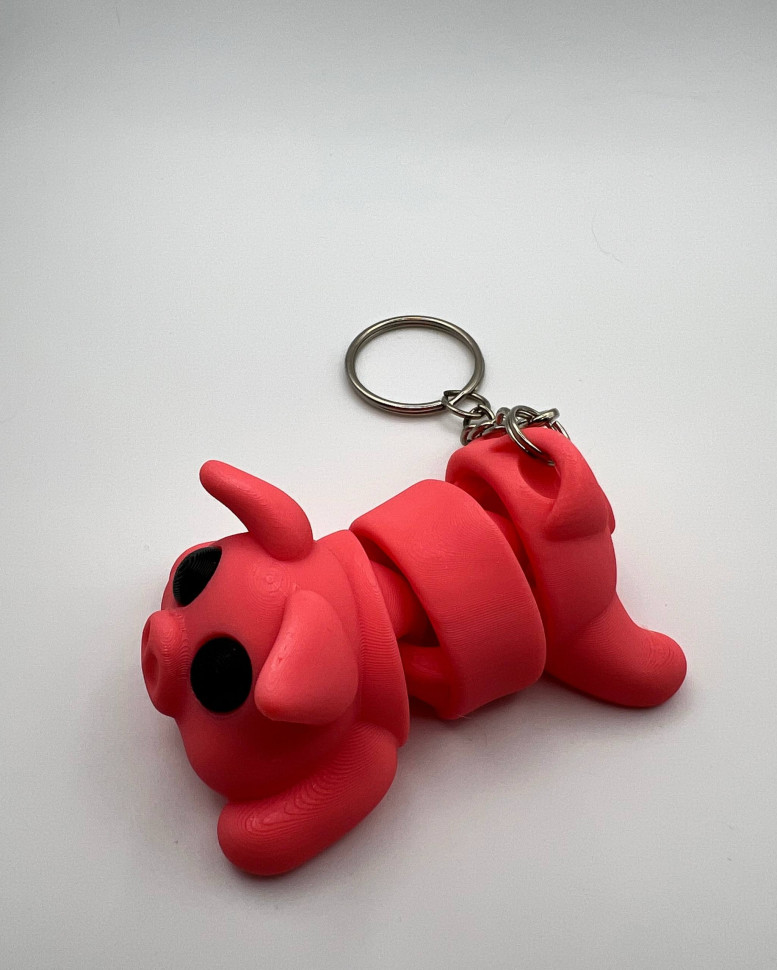 Брелок Розоовая свинка