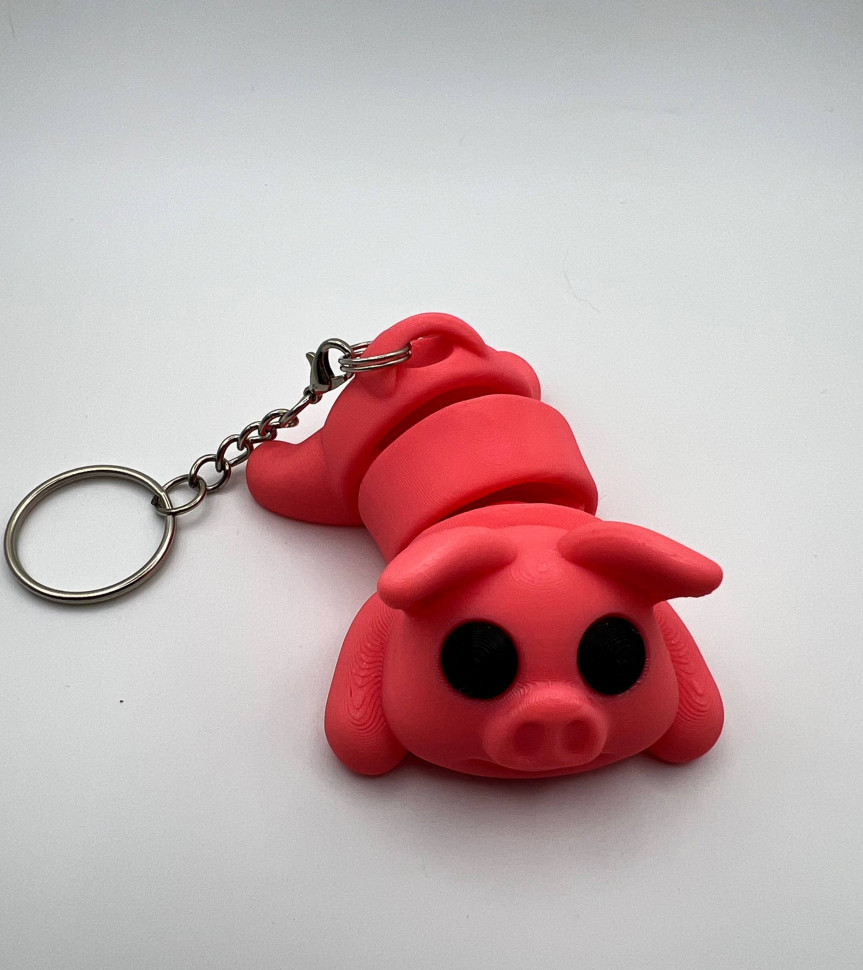 Брелок Розоовая свинка